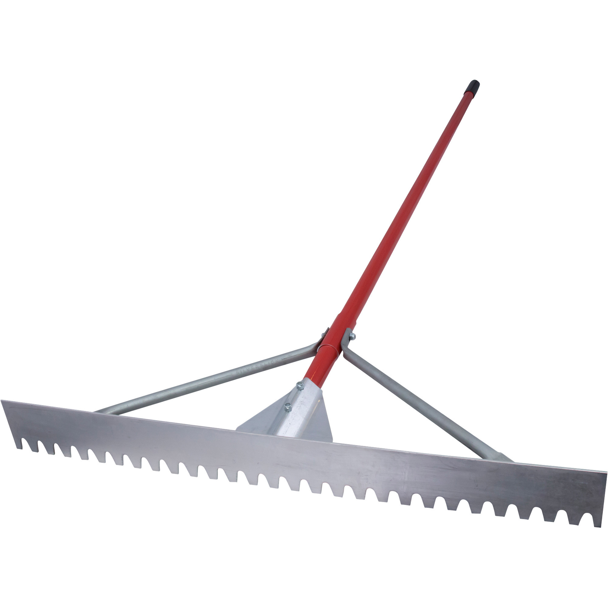 Marshalltown Magnesium Asphalt Lute Rake - 36in. Blunt Teeth, 6ft. Aluminum Handle, Model# RED700091